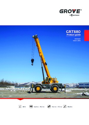 Żurawie terenowe Grove GRT880 