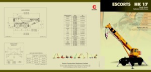 Żurawie terenowe Escorts HK 17