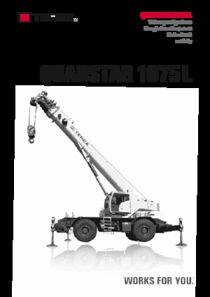 Żurawie terenowe TEREX CRANES Quadstar 1075L