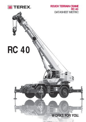 Żurawie terenowe Terex Bendini RC 40 (4x4x4)