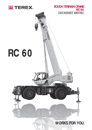 Żurawie terenowe Terex Bendini RC 60  (4x4x4)