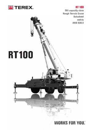 Żurawie terenowe Terex Bendini RT 100
