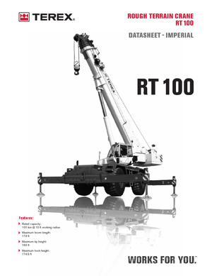 Żurawie terenowe Terex Bendini RT 100