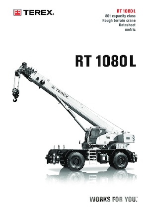 Żurawie terenowe TEREX CRANES RT 1080 L