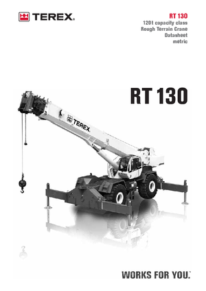 Żurawie terenowe Terex Bendini RT 130