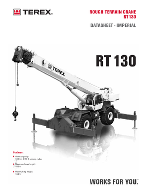 Żurawie terenowe Terex Bendini RT 130