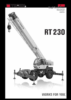 Żurawie terenowe TEREX CRANES RT 230