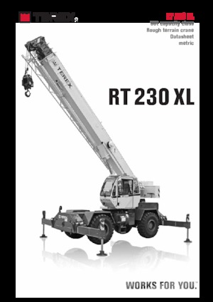 Żurawie terenowe TEREX CRANES RT 230 XL