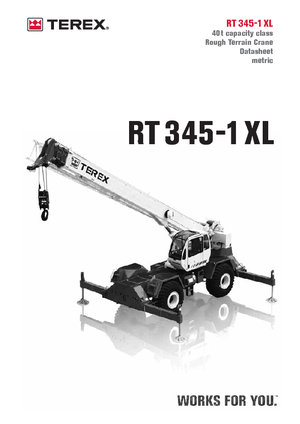 Żurawie terenowe Terex Bendini RT 345 XL