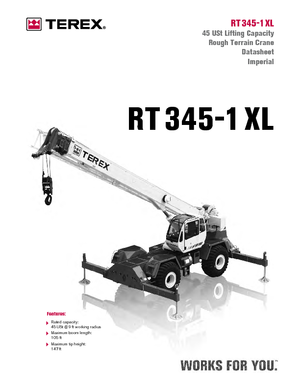 Żurawie terenowe Terex Bendini RT 345 XL