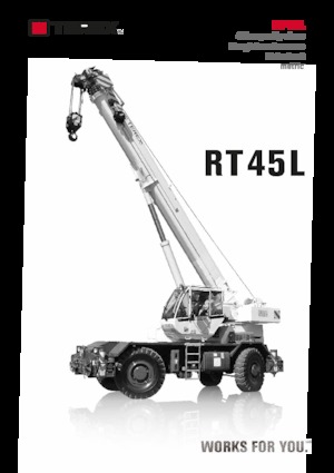 Żurawie terenowe TEREX CRANES RT 45L