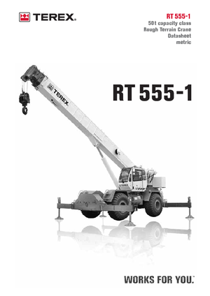 Żurawie terenowe Terex Bendini RT 555-1