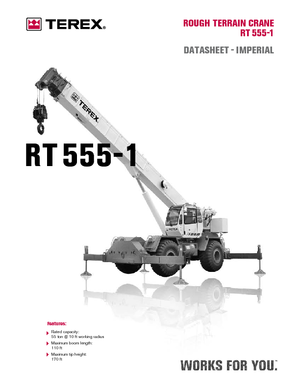 Żurawie terenowe Terex Bendini RT 555-1