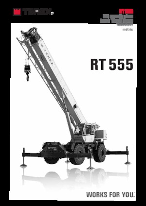 Żurawie terenowe TEREX CRANES RT 555