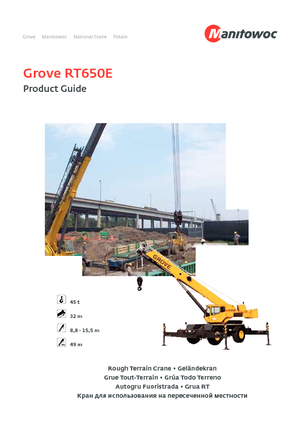 Żurawie terenowe Grove RT650E