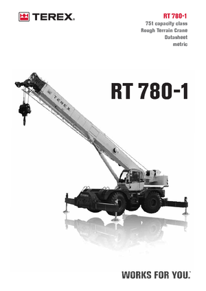 Żurawie terenowe Terex Bendini RT 780