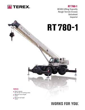 Żurawie terenowe Terex Bendini RT 780