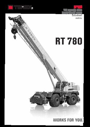Żurawie terenowe TEREX CRANES RT 780