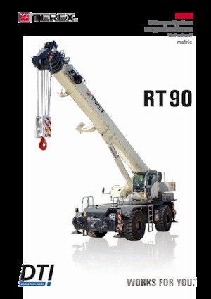 Żurawie terenowe TEREX CRANES RT 90