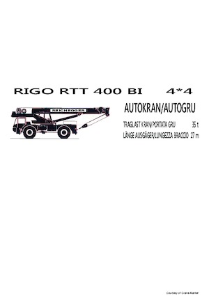 Żurawie terenowe RIGO RTT 400