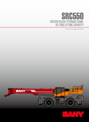 Żurawie terenowe Sany SRC550