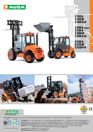 Terenowe wózki widłowe Ausa C 250 H x 4