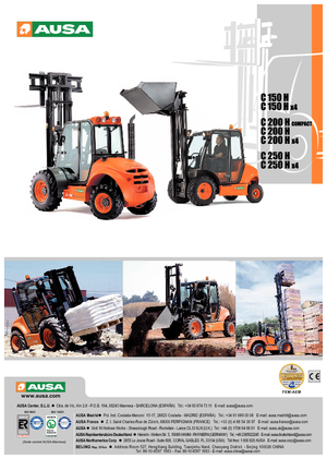 Terenowe wózki widłowe Ausa C 250 H x 4