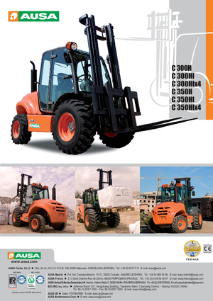 Terenowe wózki widłowe Ausa C 300 H