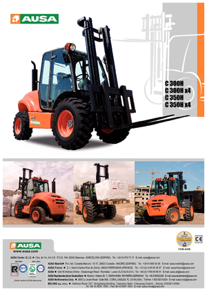 Terenowe wózki widłowe Ausa C 300 H x 4