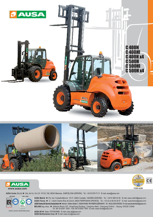 Terenowe wózki widłowe Ausa C 500 H