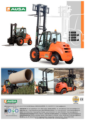 Terenowe wózki widłowe Ausa C 500 H