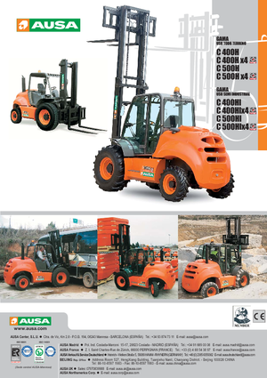 Terenowe wózki widłowe Ausa C 500 H