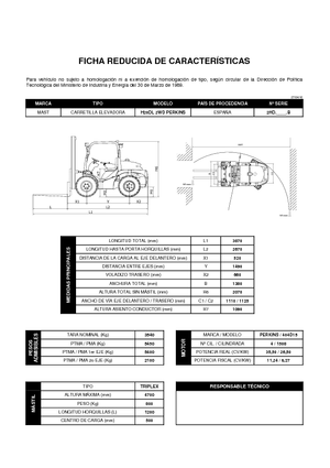 Terenowe wózki widłowe Mast Explorer H 20 DL