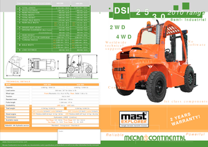 Terenowe wózki widłowe Mast Explorer H 30 DA