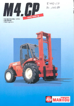 Terenowe wózki widłowe Manitou M 4 50 CP