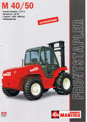Terenowe wózki widłowe Manitou M 40.4