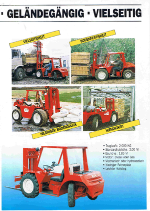 Terenowe wózki widłowe Manitou MC 20 P