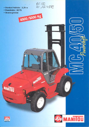 Terenowe wózki widłowe Manitou MC 40 CP