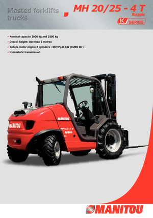 Terenowe wózki widłowe Manitou MH 25-4T Buggie