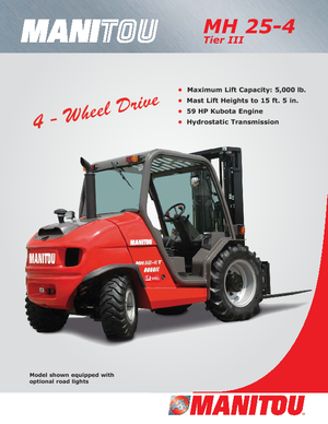 Terenowe wózki widłowe Manitou MH 25-4T Buggie