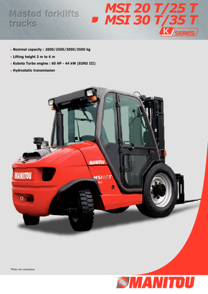 Terenowe wózki widłowe Manitou MSI 35 T Buggie