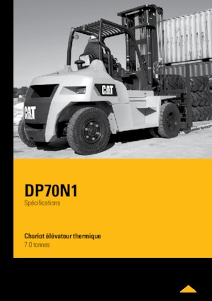 Wózki widłowe z silnikiem wysokoprężnym Caterpillar DP70N1