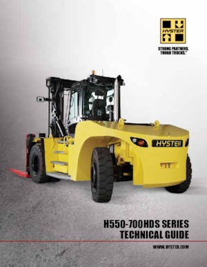 Terenowe wózki widłowe Hyster H550HDS