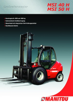 Terenowe wózki widłowe Manitou MSI 50 H