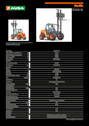 Terenowe wózki widłowe Ausa C 351 H x4