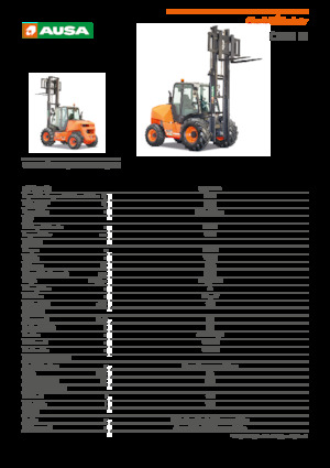 Terenowe wózki widłowe Ausa C 501 H x4