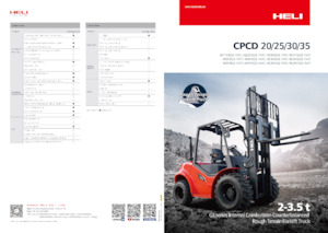 Terenowe wózki widłowe Heli CPCD25