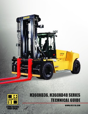 Terenowe wózki widłowe Hyster H360XD48