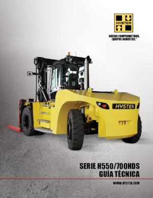 Terenowe wózki widłowe Hyster H550HDS