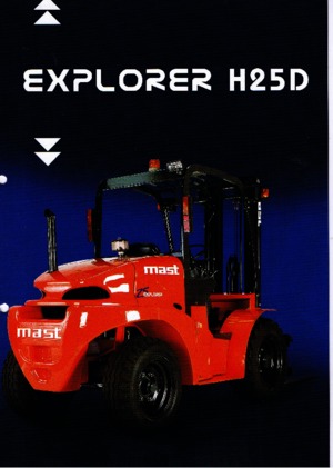Terenowe wózki widłowe Mast Explorer H 25 D